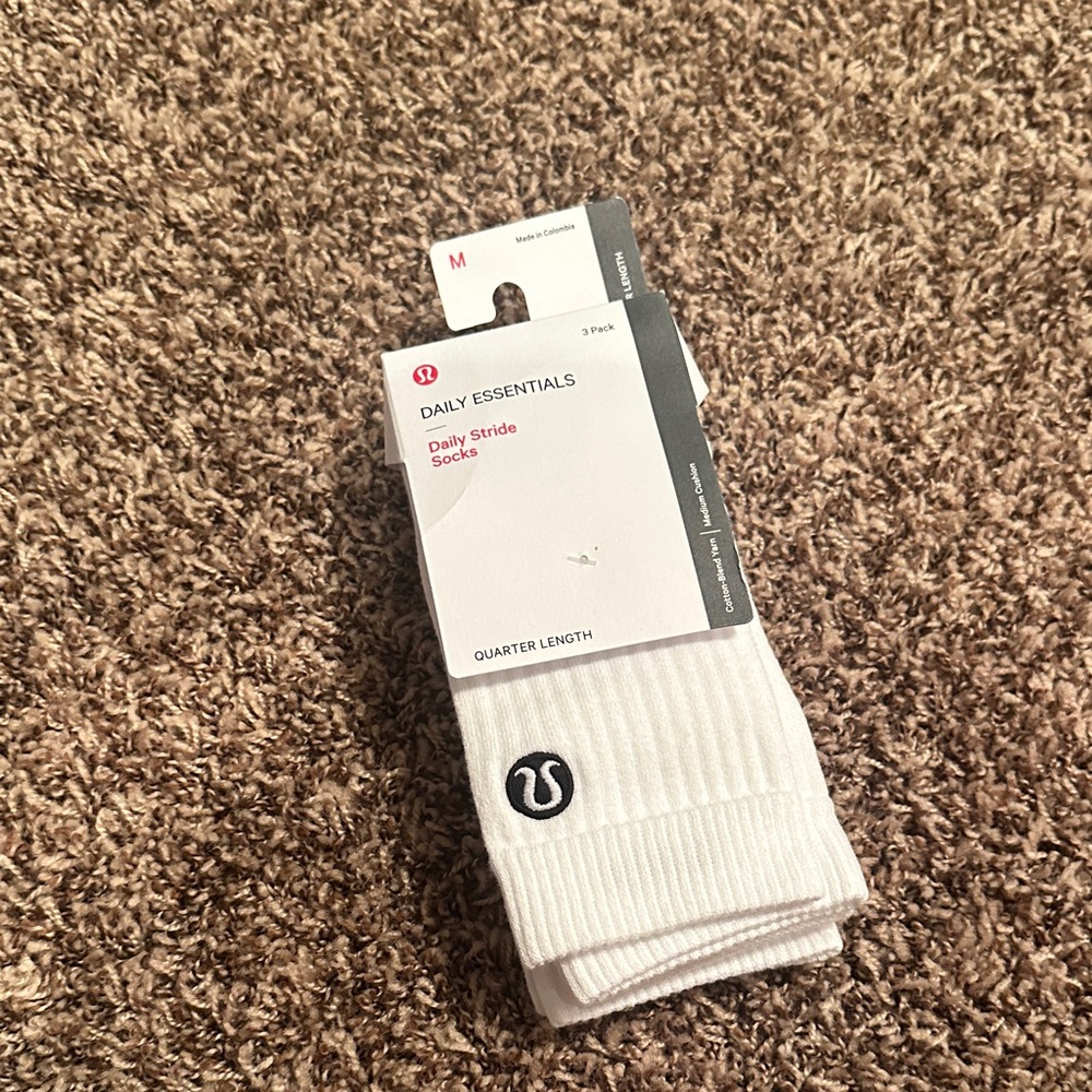 lululemon athletica Women’s White Daily Stride Socks